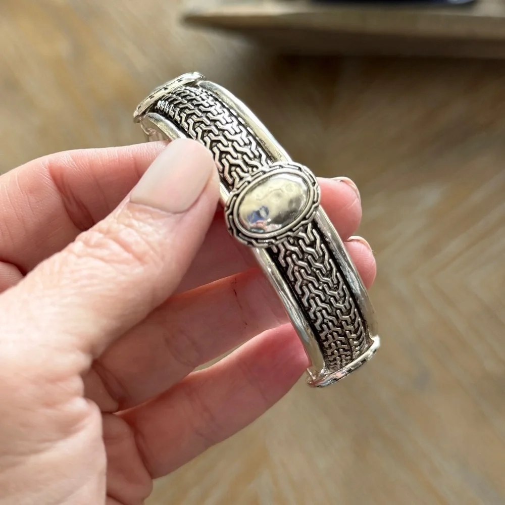 Mykonos Nights Silvertone Bracelet